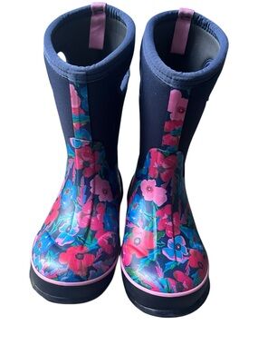 Bogs Classic Pansies Rainboots Youth Size 2